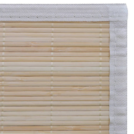 Rektangulära bambumattor 4 st naturlig 120x180 cm