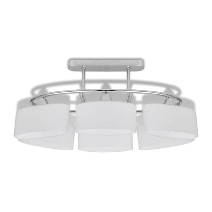 Taklampa med ovala glasskärmar 2 st E14
