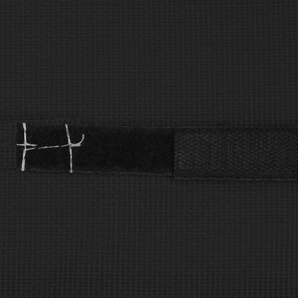 Nackstöd till solstol svart 40x7,5x15 cm textilene
