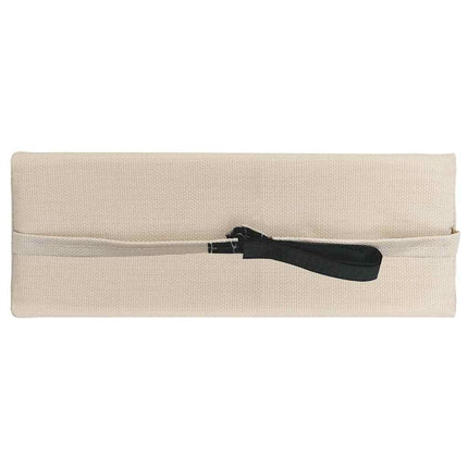 Nackstöd till solstol gräddvit 40x7,5x15 cm textilene