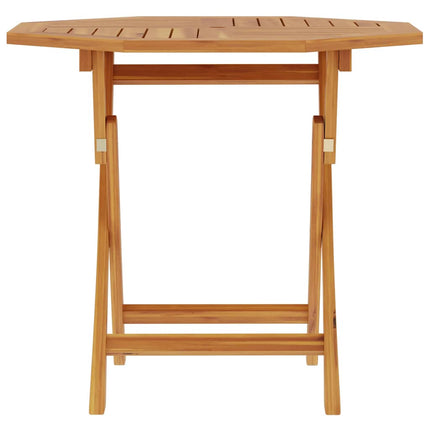 Hopfällbart trädgårdsbord 85x85x76 cm massiv teak