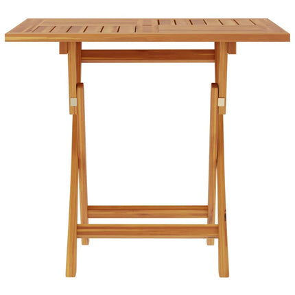 Hopfällbart trädgårdsbord 85x85x76 cm massiv teak