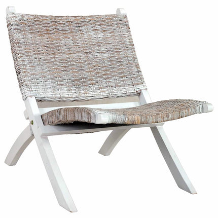 Vilstol vit naturlig kubu-rotting och massiv mahogny