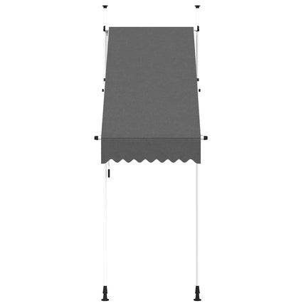 Markis manuellt infällbar 100 cm antracit