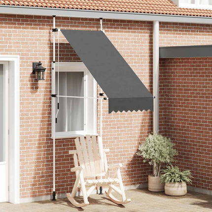 Markis manuellt infällbar 100 cm antracit