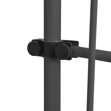 Markis manuellt infällbar med LED 100 cm gräddvit