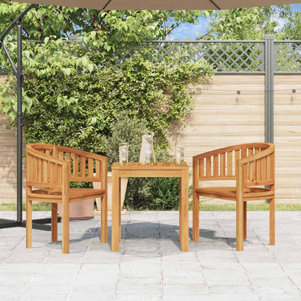 Bananstol massiv teak