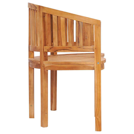 Bananbänk 120 cm massiv teak