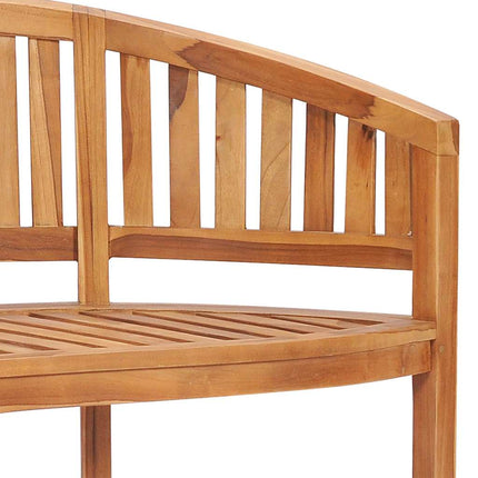Bananbänk 120 cm massiv teak
