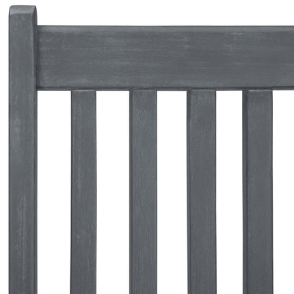 Trädgårdsmöbelset 7 delar grå
