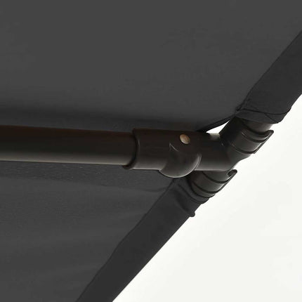 Trädgårdsparasoll med aluminiumstång 2x1,5 m antracit
