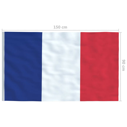 Frankrikes flagga 90x150 cm