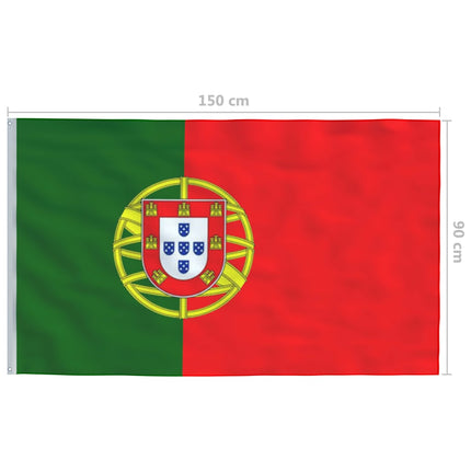 Portugals flagga 90x150 cm