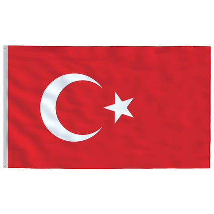 Turkiets flagga 90x150 cm