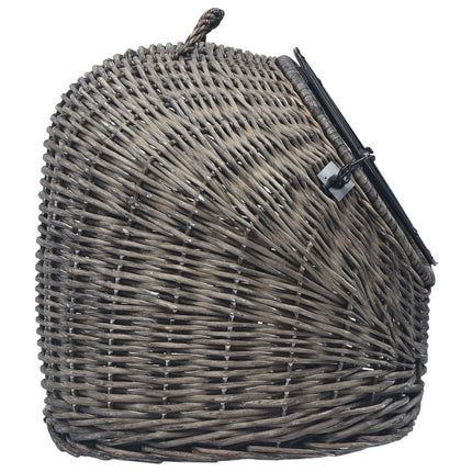 Kattbur grå 45x35x35 cm naturlig pil