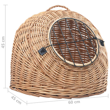 Kattbur 60x45x45 cm naturlig pil