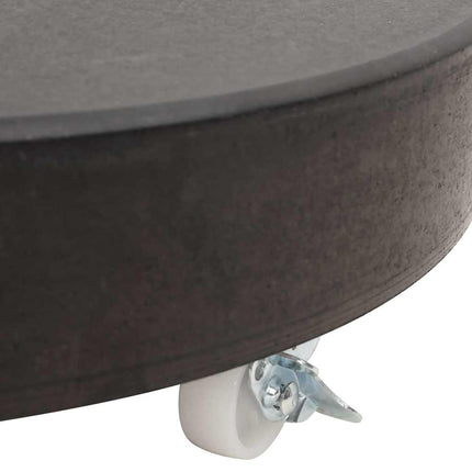 Parasollfot granit 30 kg rund svart