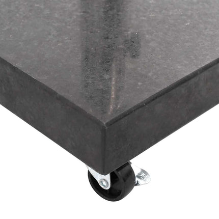 Parasollfot granit 30 kg fyrkantig svart