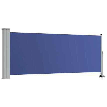 Infällbar sidomarkis 100x300 cm blå