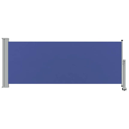 Infällbar sidomarkis 100x300 cm blå
