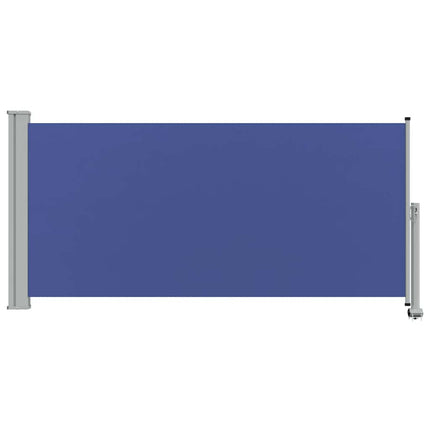 Infällbar sidomarkis 120x300 cm blå