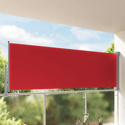 Infällbar sidomarkis 120x300 cm röd