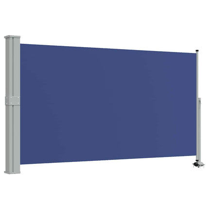 Infällbar sidomarkis 140 x 300 cm blå