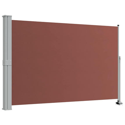 Infällbar sidomarkis 160x300 cm brun