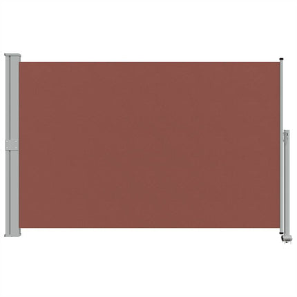 Infällbar sidomarkis 160x300 cm brun