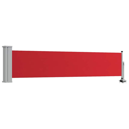 Infällbar sidomarkis 60x300 cm röd