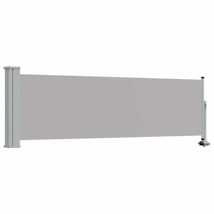 Infällbar sidomarkis 80x300 cm grå