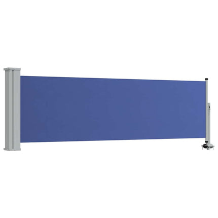 Infällbar sidomarkis 80x300 cm blå