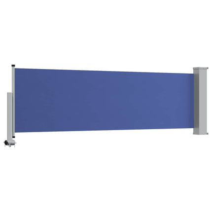 Infällbar sidomarkis 80x300 cm blå