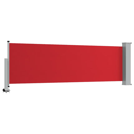 Infällbar sidomarkis 80x300 cm röd