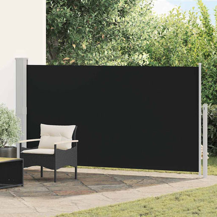 Infällbar sidomarkis 170x300 cm svart