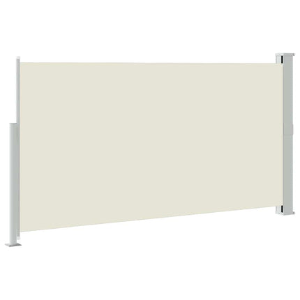Infällbar sidomarkis 170x300 cm gräddvit