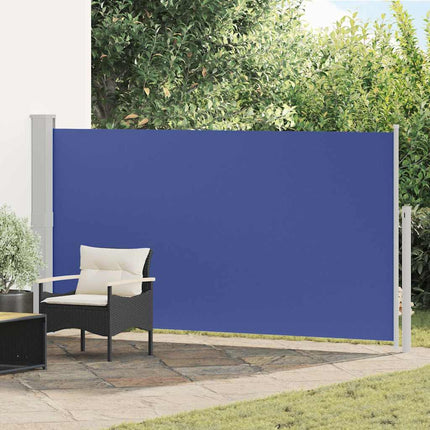 Infällbar sidomarkis 170x300 cm blå