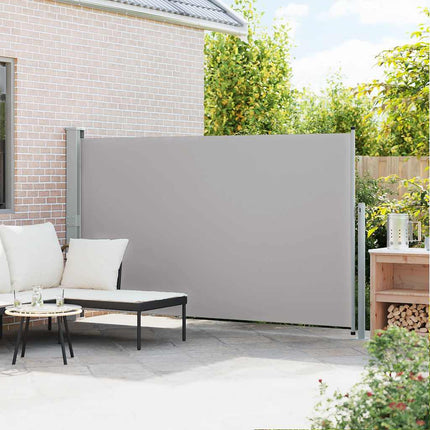 Infällbar sidomarkis 170x300 cm grå