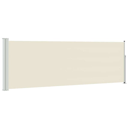 Infällbar sidomarkis 100x300 cm gräddvit