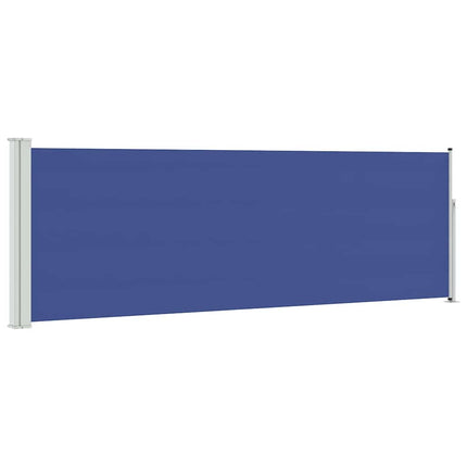 Infällbar sidomarkis 100x300 cm blå