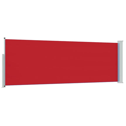 Infällbar sidomarkis 100x300 cm röd