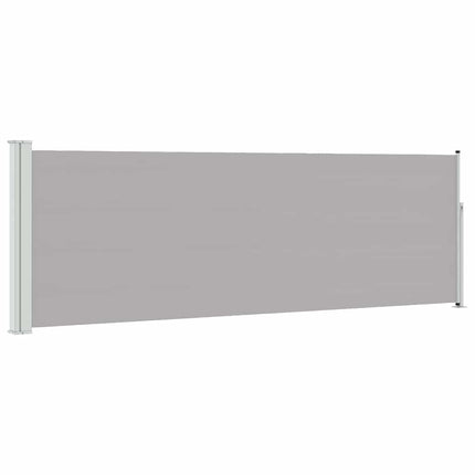 Infällbar sidomarkis 100x300 cm grå