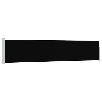 Infällbar sidomarkis 100x500 cm svart