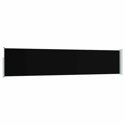 Infällbar sidomarkis 100x514 cm svart