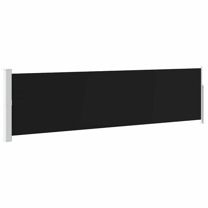 Infällbar sidomarkis 140x500 cm svart