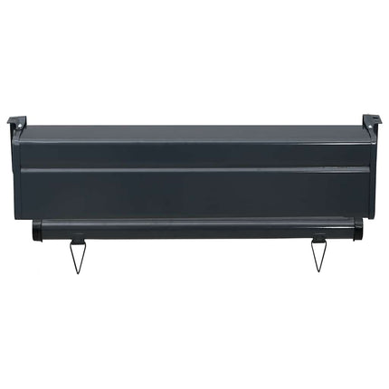 Balkongmarkis 65x250 cm svart