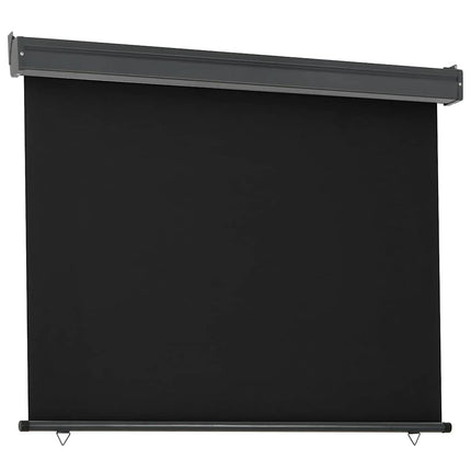 Balkongmarkis 125x250 cm svart
