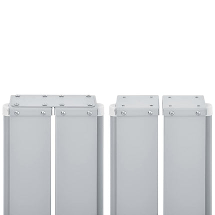 Infällbar sidomarkis svart 120x600 cm
