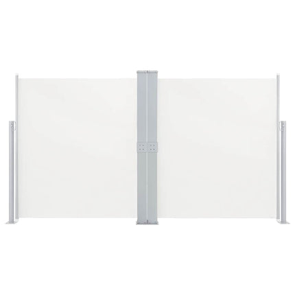 Infällbar sidomarkis gräddvit 140x600 cm