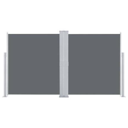 Infällbar sidomarkis antracit 140x600 cm
